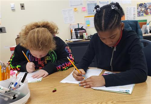 Students Reading and writing